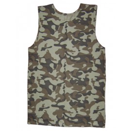 Tactical camo t-shirt BDU camouflage training shirt  Cotton combat sleeveless summer shirt