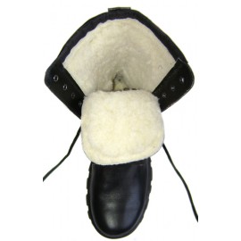 Tactical winter Leather Officer BOOTS with Fur